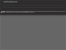 Tablet Screenshot of myblessing.com